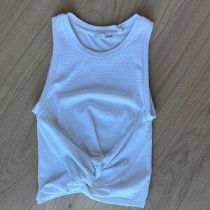 Wilfred White Knot Front Tank Top